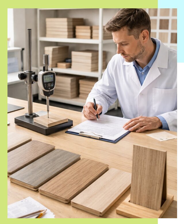 Сертификация ламината с испытаниями и оформлением документов в Алексине