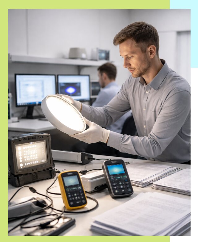 Сертификация светильников в Алексине: испытания и оформление