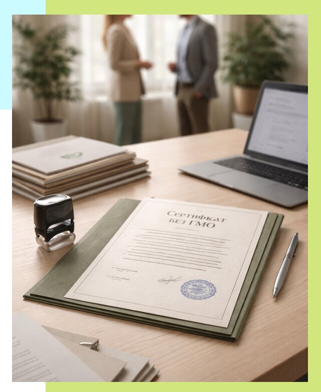 Сертификат без ГМО в Алексине от 8241 р. оформить срочно Алешин-Лкс