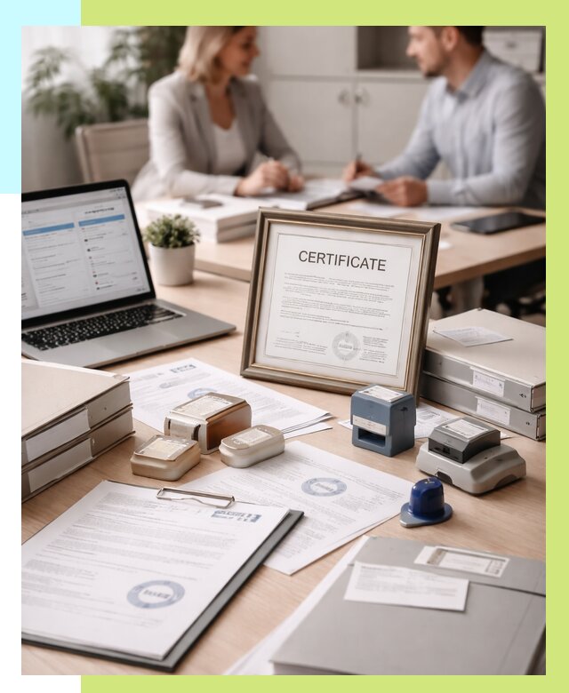 Сертификация компании в Алексине от 49446 р. | Алешин-Лкс — заказ